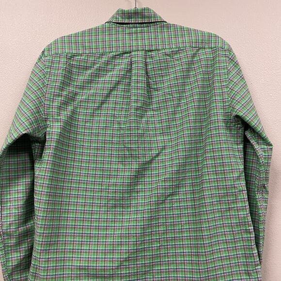 Ralph Lauren Polo Men’s Green Plaid Button Up L/S Shirt 100% Cotton Size Small - Picture 7 of 7
